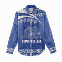 Personalised Tonga Tupou College Toloa Women Casual Shirt 160 Years Anniversary Tongan Ngatu Pattern