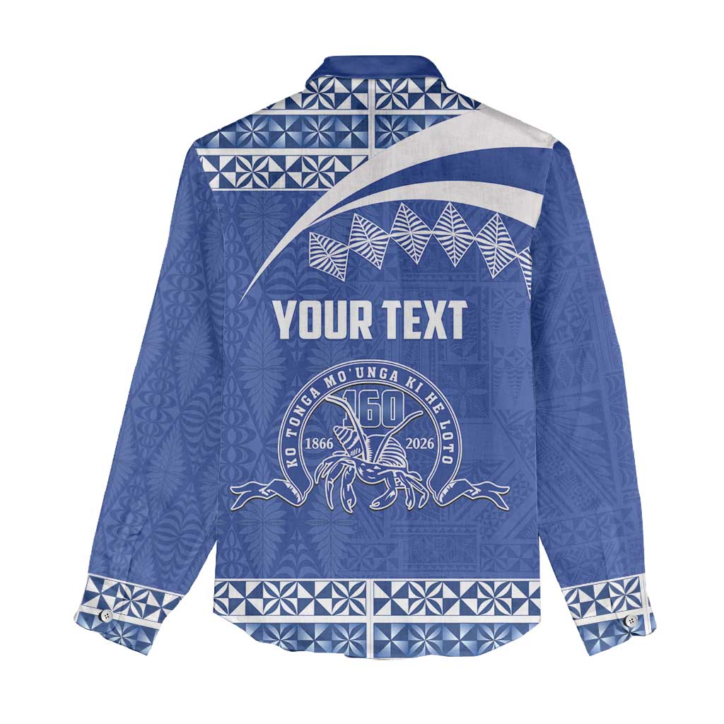Personalised Tonga Tupou College Toloa Women Casual Shirt 160 Years Anniversary Tongan Ngatu Pattern