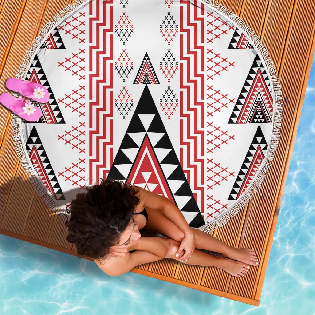 Aotearoa Taniko Beach Blanket Niho Taniwha Purapura Whetu Mix Poutama