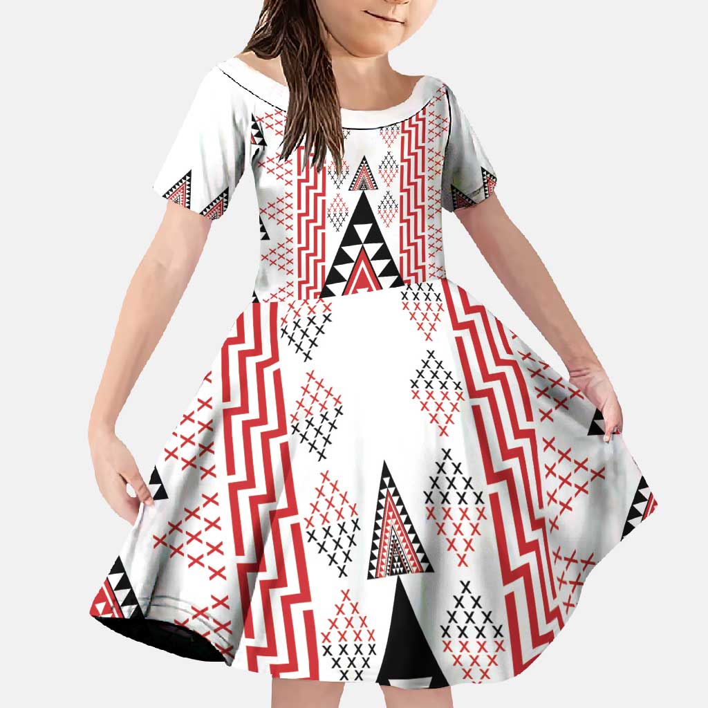 Aotearoa Taniko Family Matching Tank Maxi Dress and Hawaiian Shirt Niho Taniwha Purapura Whetu Mix Poutama