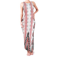 Aotearoa Taniko Family Matching Tank Maxi Dress and Hawaiian Shirt Niho Taniwha Purapura Whetu Mix Poutama