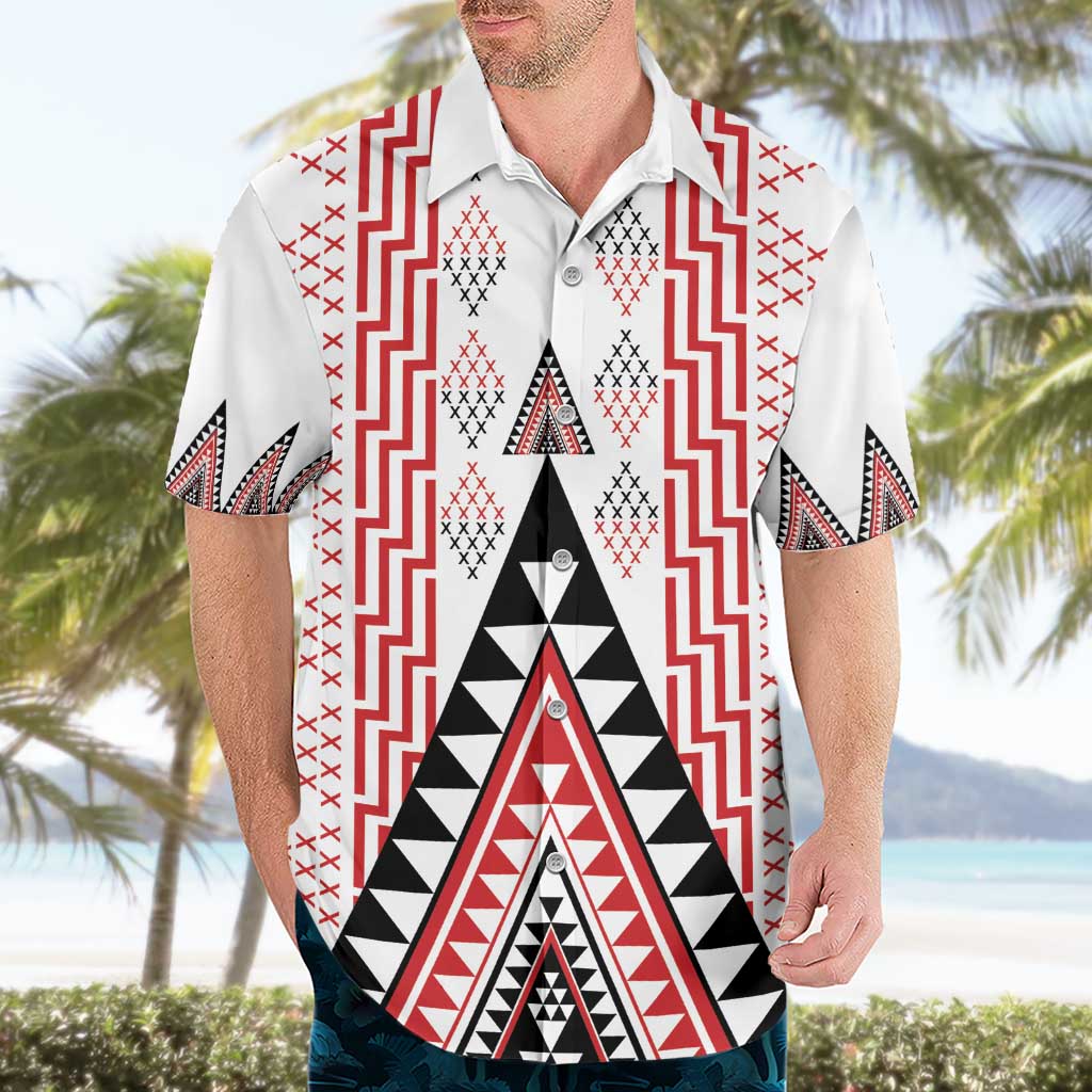 Aotearoa Taniko Hawaiian Shirt Niho Taniwha Purapura Whetu Mix Poutama
