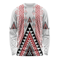 Aotearoa Taniko Long Sleeve Shirt Niho Taniwha Purapura Whetu Mix Poutama