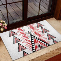 Aotearoa Taniko Rubber Doormat Niho Taniwha Purapura Whetu Mix Poutama LT14 - Polynesian Pride
