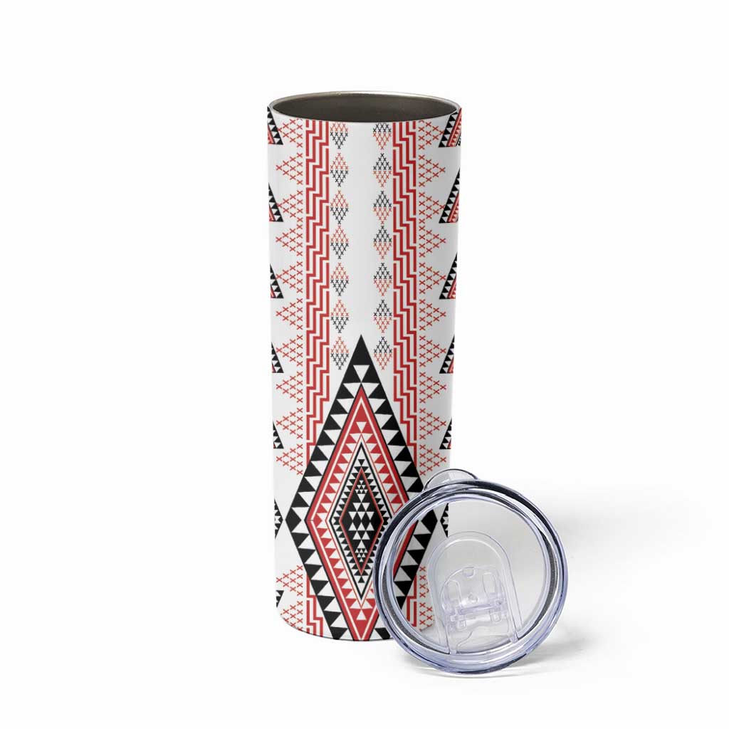 Aotearoa Taniko Skinny Tumbler Niho Taniwha Purapura Whetu Mix Poutama