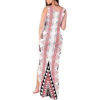 Aotearoa Taniko Tank Maxi Dress Niho Taniwha Purapura Whetu Mix Poutama