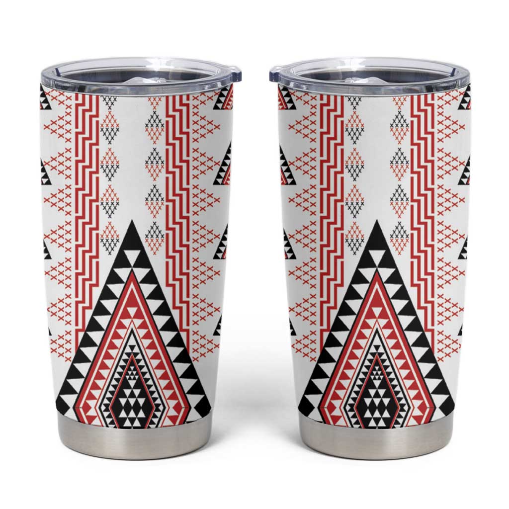 Aotearoa Taniko Tumbler Cup Niho Taniwha Purapura Whetu Mix Poutama