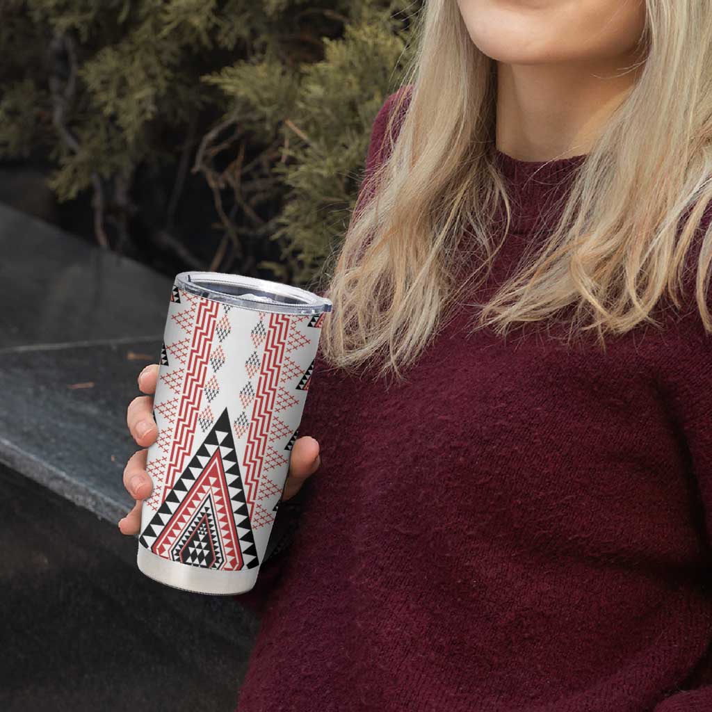 Aotearoa Taniko Tumbler Cup Niho Taniwha Purapura Whetu Mix Poutama