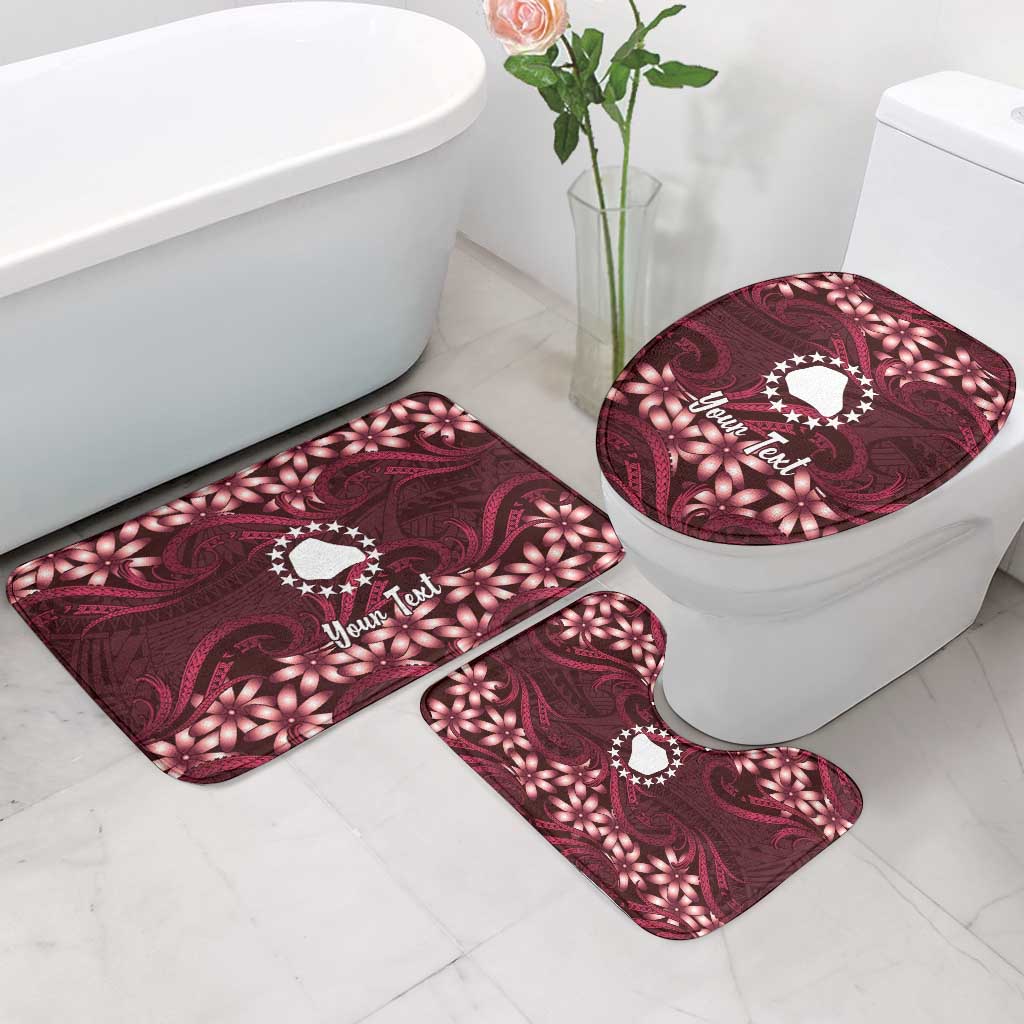 Personalised Cook Islands Mangaia Bathroom Set Tiare Maori Polynesian Waves Tattoo