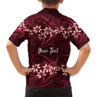 Personalised Cook Islands Mangaia Family Matching Off The Shoulder Long Sleeve Dress and Hawaiian Shirt Tiare Maori Polynesian Waves Tattoo