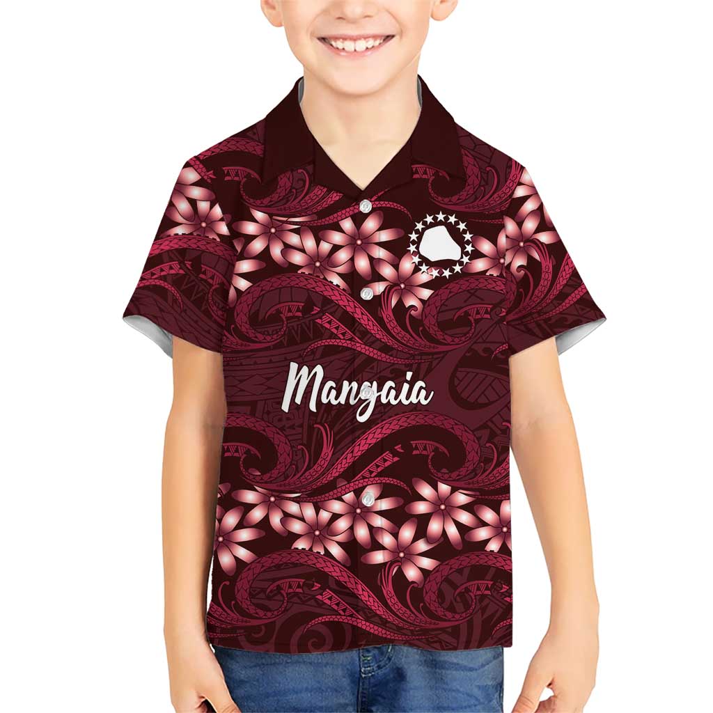 Personalised Cook Islands Mangaia Family Matching Tank Maxi Dress and Hawaiian Shirt Tiare Maori Polynesian Waves Tattoo