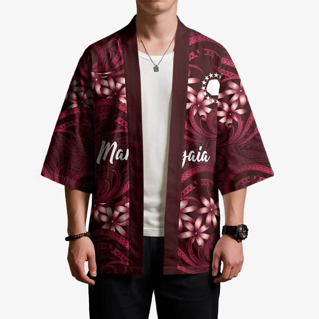 Personalised Cook Islands Mangaia Kimono Tiare Maori Polynesian Waves Tattoo LT14 - Polynesian Pride