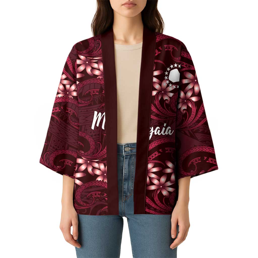 Personalised Cook Islands Mangaia Kimono Tiare Maori Polynesian Waves Tattoo LT14 - Polynesian Pride
