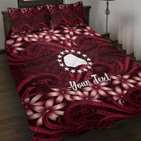 Personalised Cook Islands Mangaia Quilt Bed Set Tiare Maori Polynesian Waves Tattoo