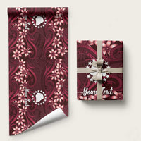 Personalised Cook Islands Mangaia Wrapping Paper Tiare Maori Polynesian Waves Tattoo