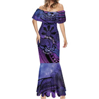 Philippines Father's Day Mermaid Dress Polynesian Tattoo Galaxy Vibes LT14 - Polynesian Pride