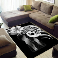 Guam Father's Day Area Rug Chamorro Latte Stone Polynesian Pattern