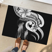 Guam Father's Day Rubber Doormat Chamorro Latte Stone Polynesian Pattern