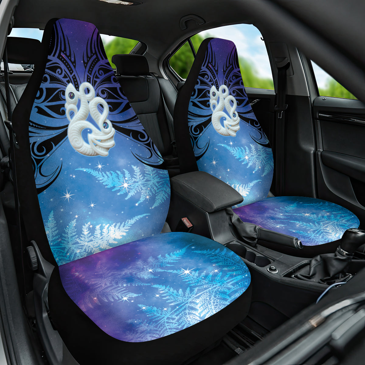 New Zealand Matariki Car Seat Cover Aotearoa Maori New Year Manaia Galaxy Vibes
