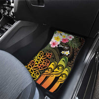 Personalised Vanuatu Independence Day Car Mats Carving Drum Sand Drawing Turtle
