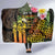 Personalised Vanuatu Independence Day Hooded Blanket Carving Drum Sand Drawing Turtle
