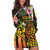 Personalised Vanuatu Independence Day Hoodie Dress Carving Drum Sand Drawing Turtle