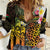 Personalised Vanuatu Independence Day Women Casual Shirt Carving Drum Sand Drawing Turtle