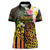 Personalised Vanuatu Independence Day Women Polo Shirt Carving Drum Sand Drawing Turtle