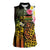 Personalised Vanuatu Independence Day Women Sleeveless Polo Shirt Carving Drum Sand Drawing Turtle