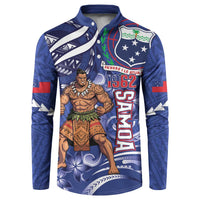 Samoa Independence Day Button Sweatshirt 1962 Proud Samoan Warrior