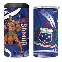 Samoa Independence Day 4 in 1 Can Cooler Tumbler 1962 Proud Samoan Warrior