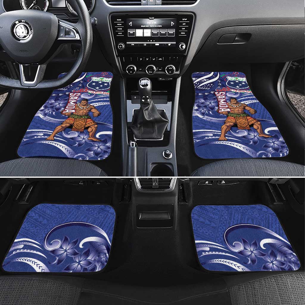 Samoa Independence Day Car Mats 1962 Proud Samoan Warrior