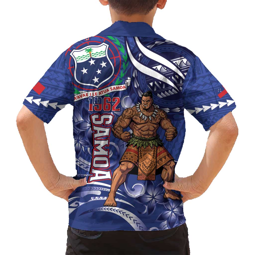 Samoa Independence Day Family Matching Puletasi and Hawaiian Shirt 1962 Proud Samoan Warrior LT14 - Polynesian Pride