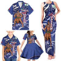 Samoa Independence Day Family Matching Tank Maxi Dress and Hawaiian Shirt 1962 Proud Samoan Warrior