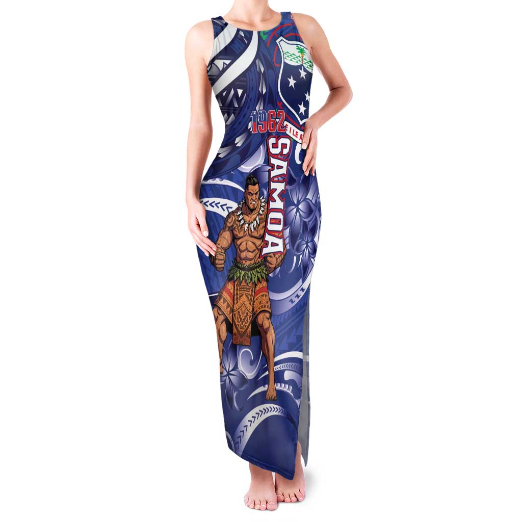 Samoa Independence Day Family Matching Tank Maxi Dress and Hawaiian Shirt 1962 Proud Samoan Warrior