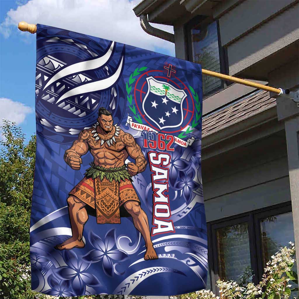 Samoa Independence Day Garden Flag 1962 Proud Samoan Warrior