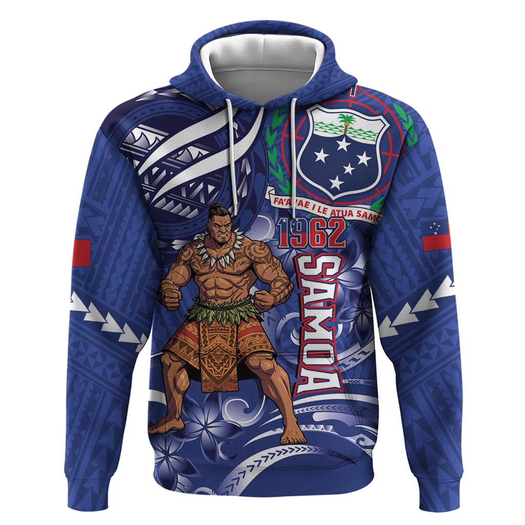 Samoa Independence Day Hoodie 1962 Proud Samoan Warrior