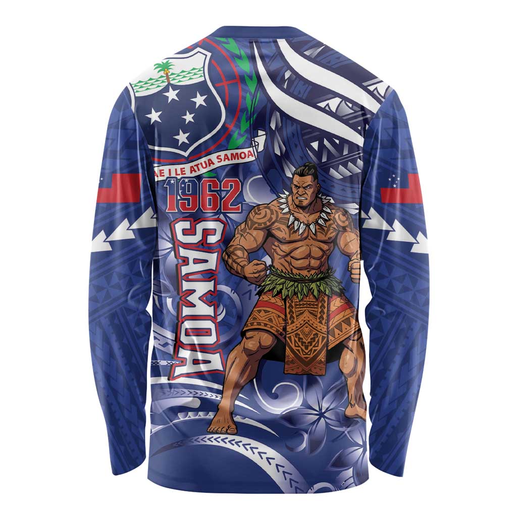 Samoa Independence Day Long Sleeve Shirt 1962 Proud Samoan Warrior