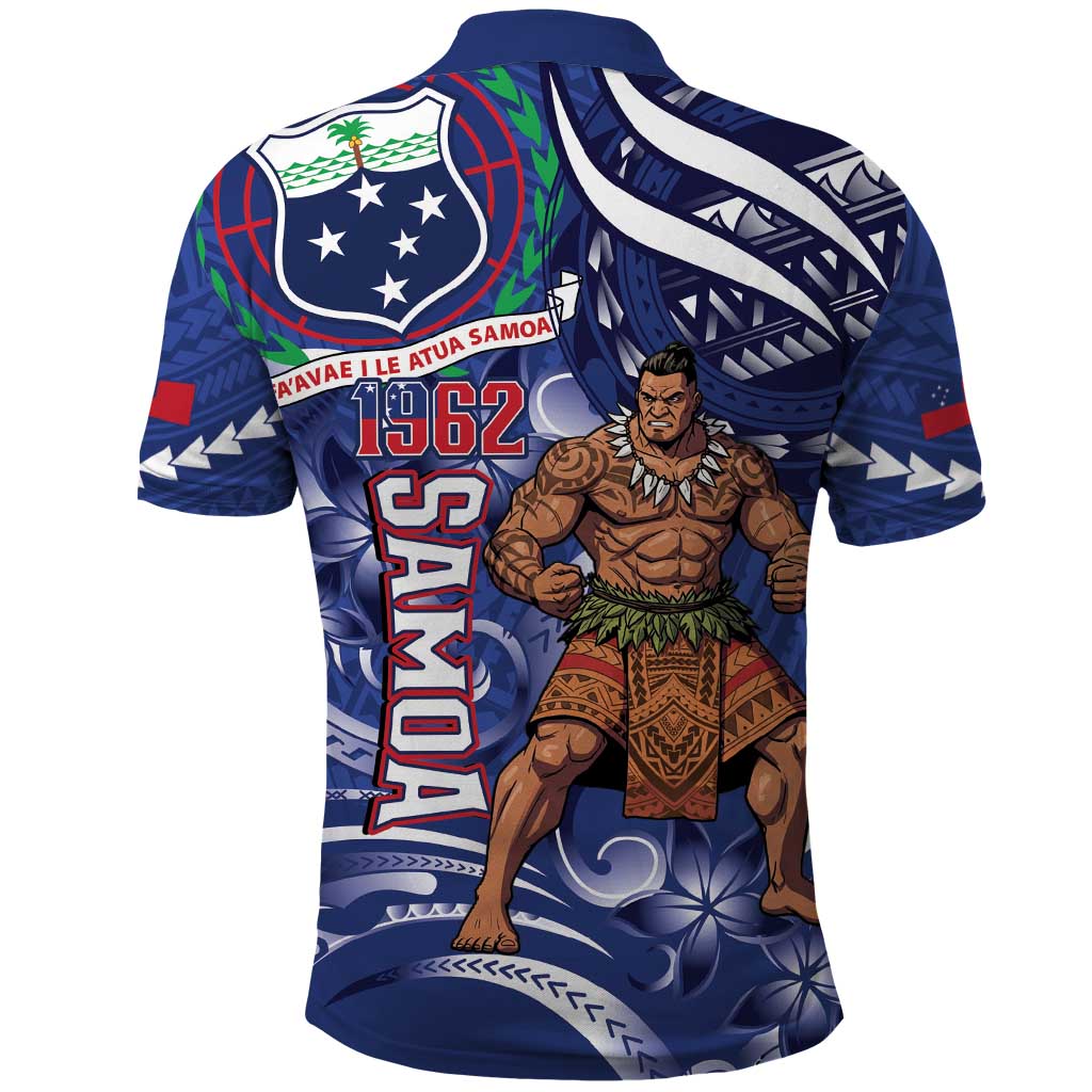 Samoa Independence Day Polo Shirt 1962 Proud Samoan Warrior