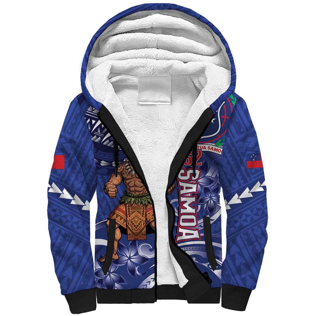 Samoa Independence Day Sherpa Hoodie 1962 Proud Samoan Warrior