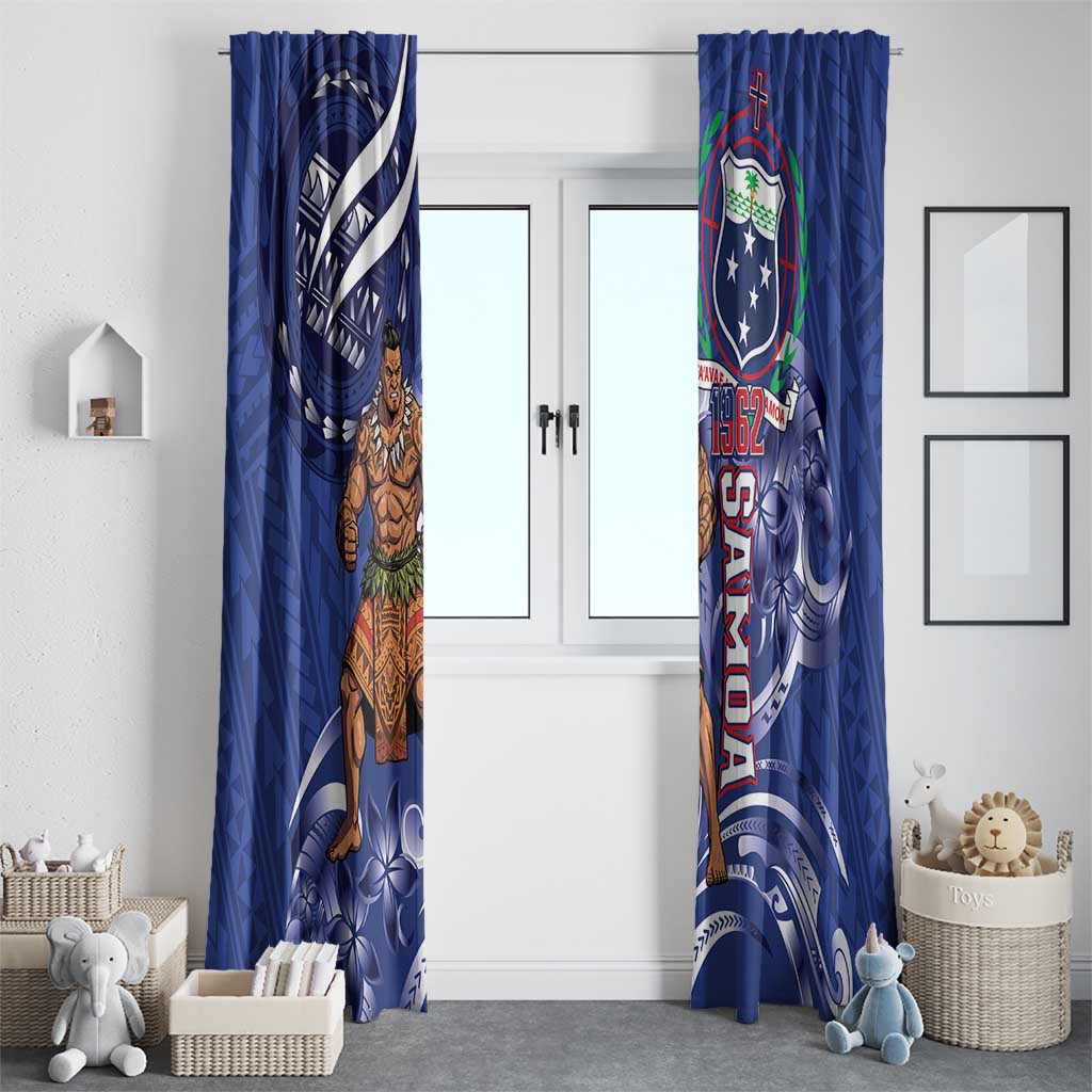 Samoa Independence Day Window Curtain 1962 Proud Samoan Warrior