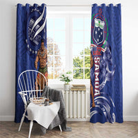 Samoa Independence Day Window Curtain 1962 Proud Samoan Warrior