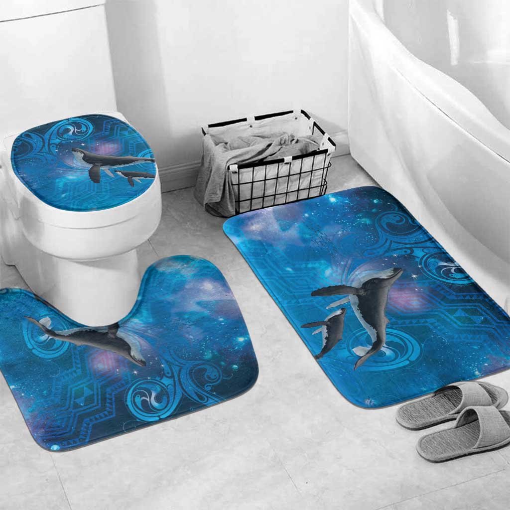 Paikea New Zealand Matariki Bathroom Set Humpback Whale Taniko Motifs Ocean Vibes