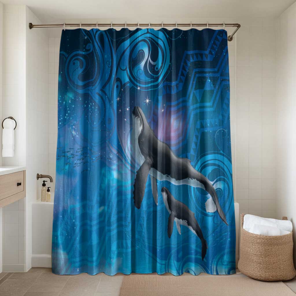 Paikea New Zealand Matariki Bathroom Set Humpback Whale Taniko Motifs Ocean Vibes