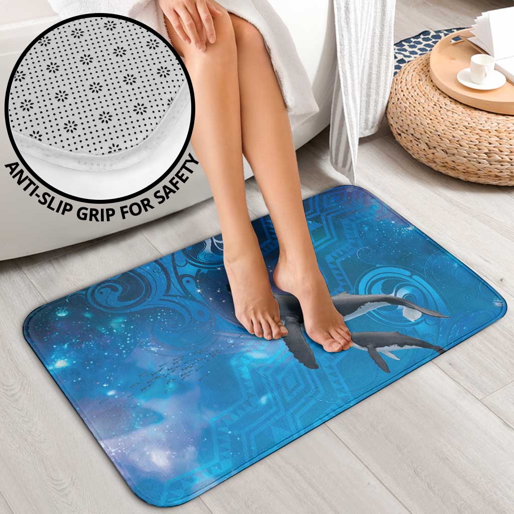 Paikea New Zealand Matariki Bathroom Set Humpback Whale Taniko Motifs Ocean Vibes