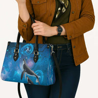 Paikea New Zealand Matariki Leather Bag Humpback Whale Taniko Motifs Ocean Vibes