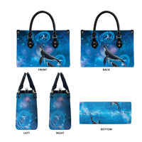 Paikea New Zealand Matariki Leather Bag Humpback Whale Taniko Motifs Ocean Vibes