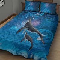 Paikea New Zealand Matariki Quilt Bed Set Humpback Whale Taniko Motifs Ocean Vibes
