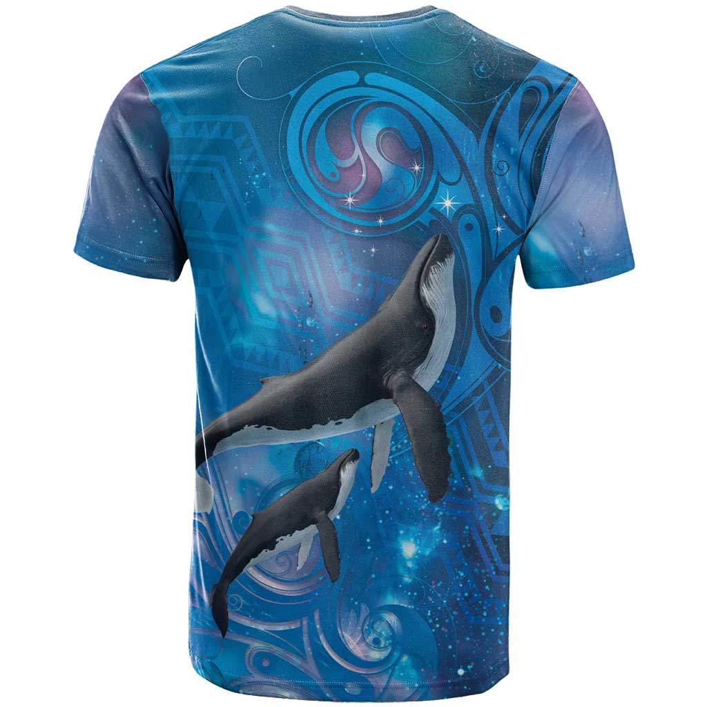 Paikea New Zealand Matariki T Shirt Humpback Whale Taniko Motifs Ocean Vibes LT14 - Polynesian Pride