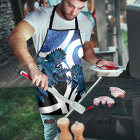 Piwakawaka New Zealand Matariki Apron Maori New Year Silver Fern Blue Galaxy